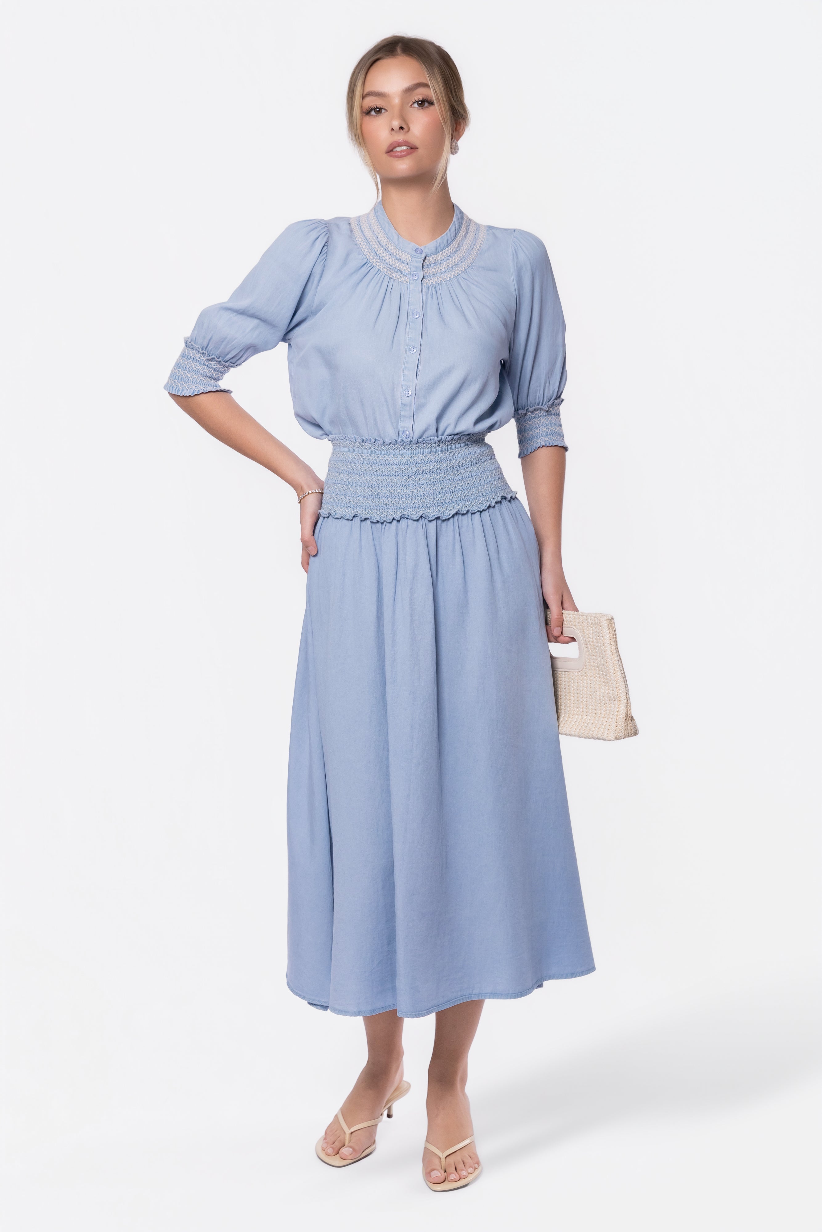 Stella Skirt (Light Blue)