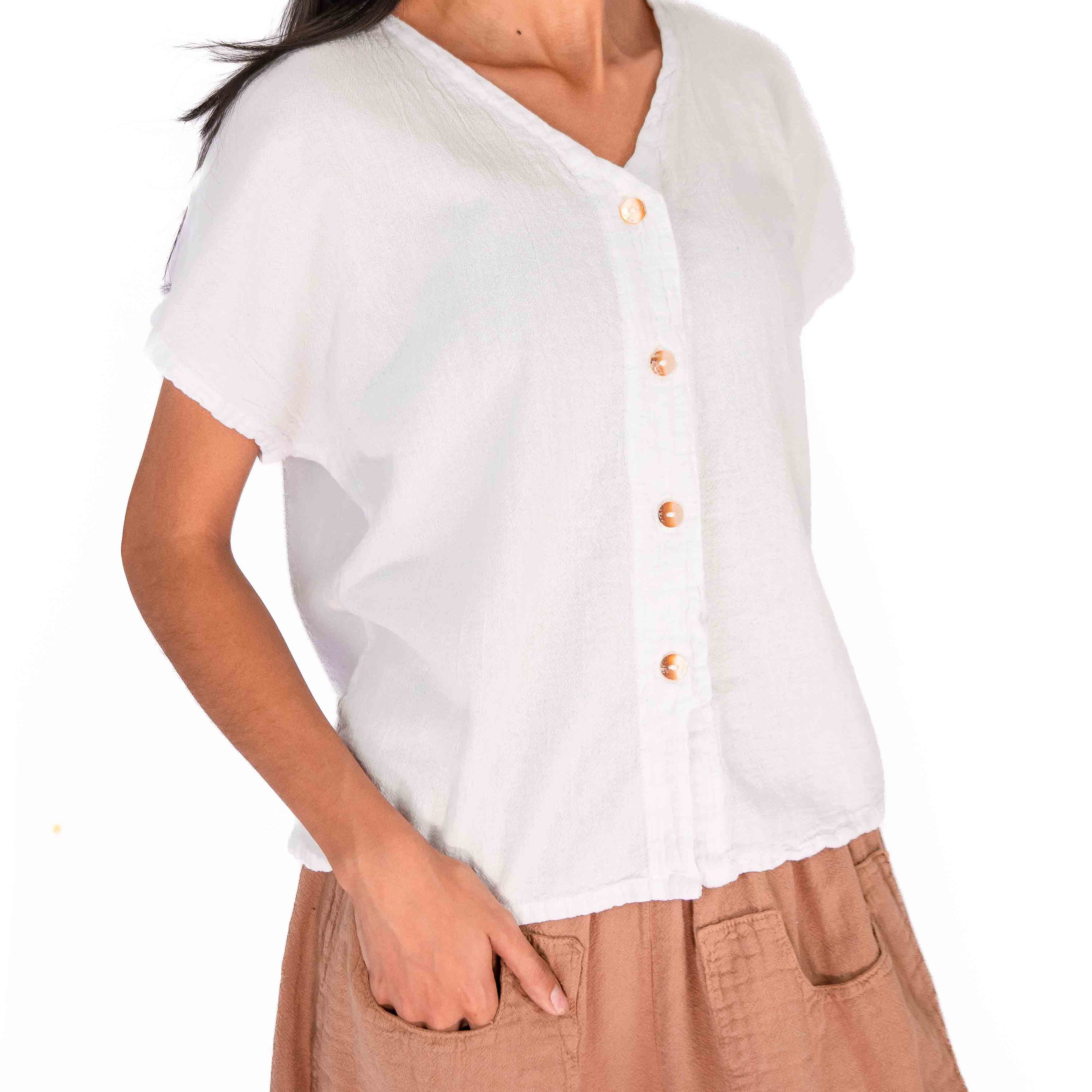 Constance Gauze Cotton Top