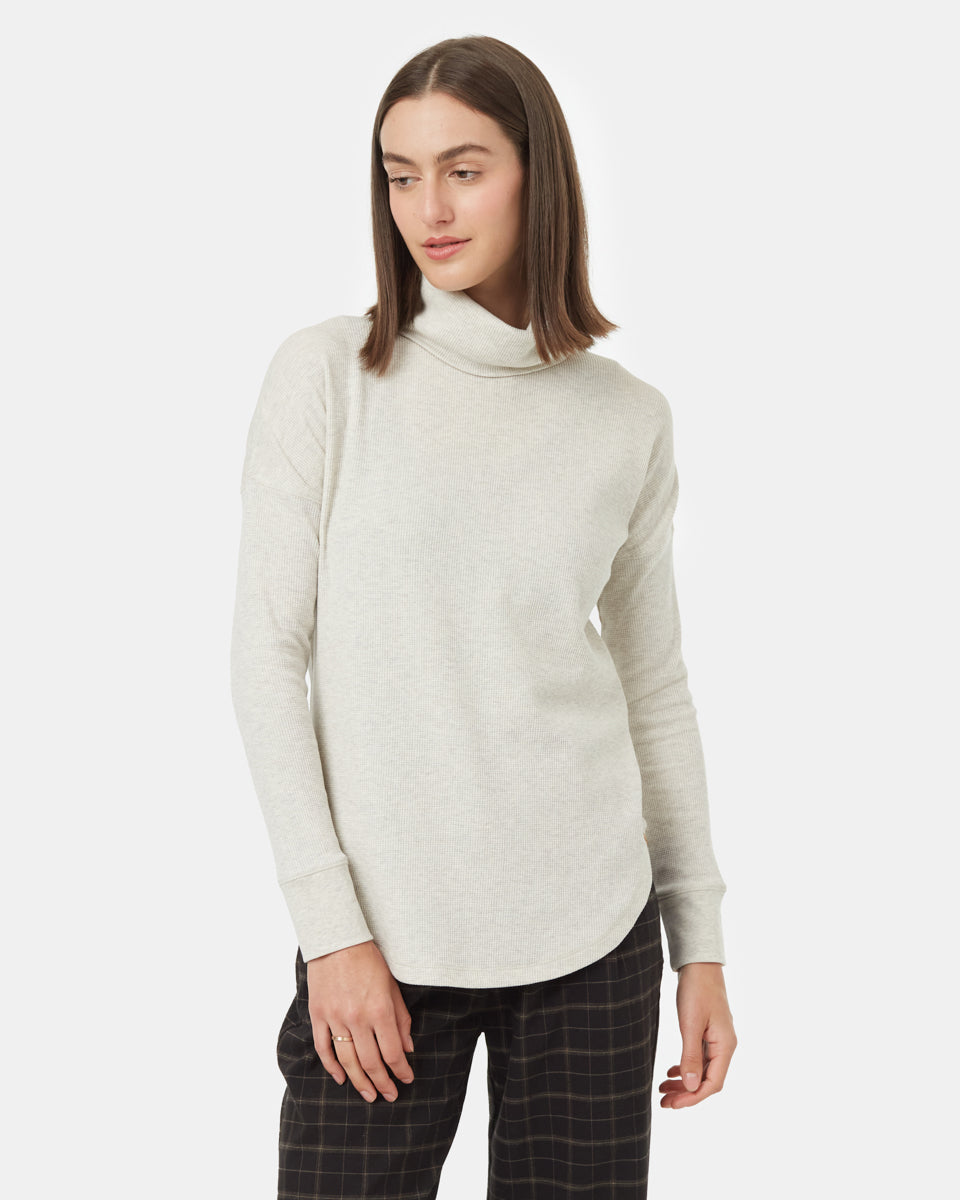 Highwood Turtleneck-vintage white heather