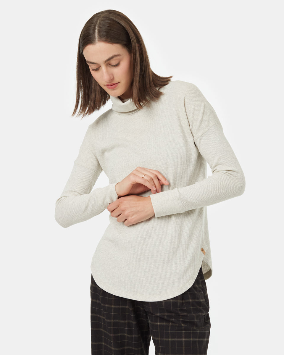 Highwood Turtleneck-vintage white heather