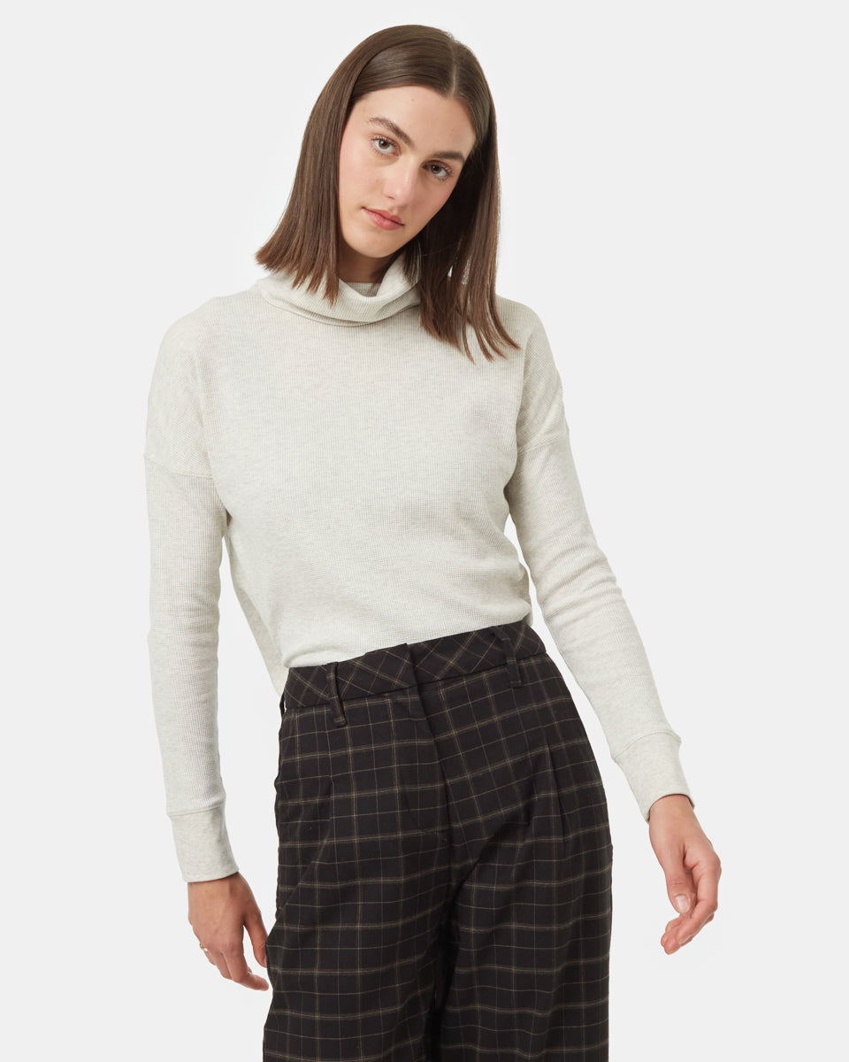 Highwood Turtleneck-vintage white heather